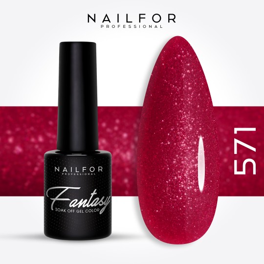 Semipermanente smalto colore per unghie: FANTASY Smalto Gel Semipermanente - 571 Nailfor 6,99 €