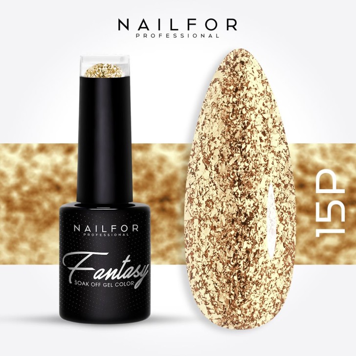 FANTASY PLATINUM semi-permanent gel nail polish - 15p