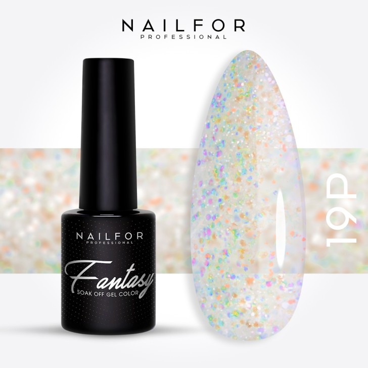 Semipermanente smalto colore per unghie: FANTASY PLATINUM Smalto Gel Semipermanente - 19P Nailfor 7,99 €