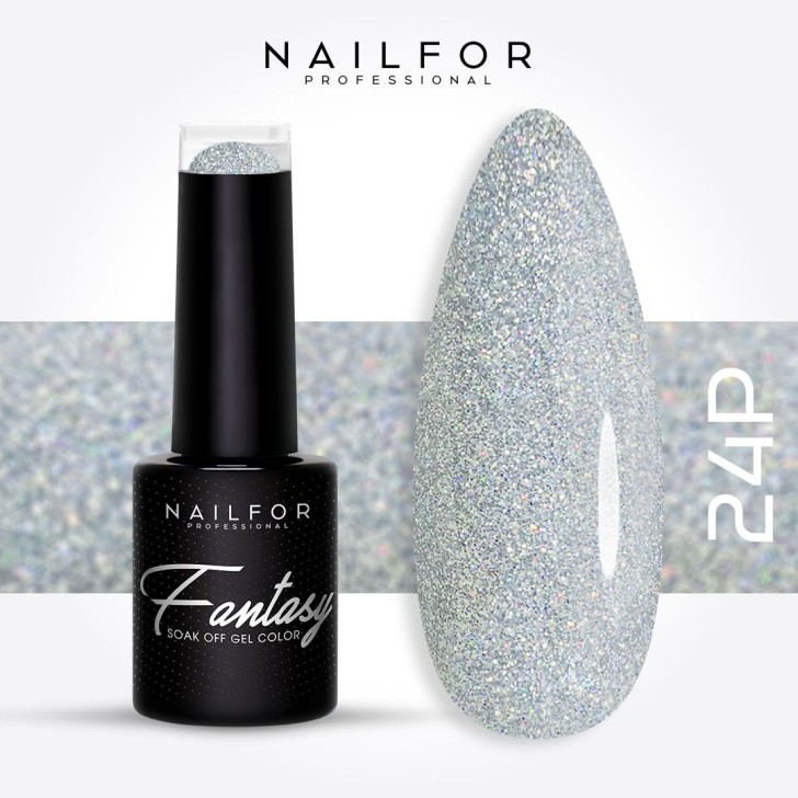 Semipermanente smalto colore per unghie: FANTASY PLATINUM Smalto Gel Semipermanente - 24P Nailfor 7,99 €