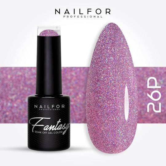 FANTASY Vernis Gel PLAT PLATINUM Semi-Permanent-26P