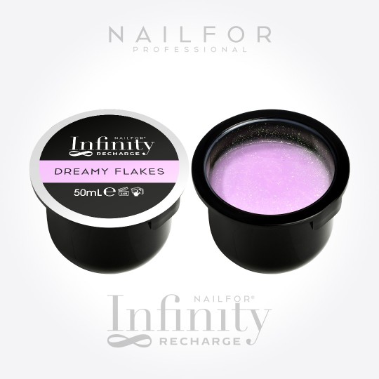 2X RICARICA INFINITY GEL - BUILDER REFILL DREAMY FLAKES...