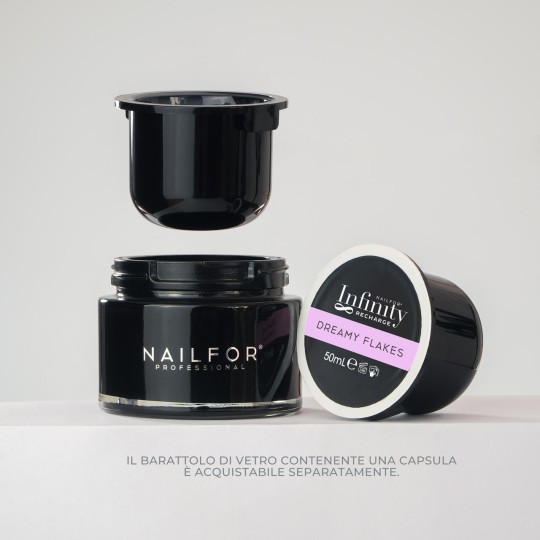 2X RICARICA INFINITY GEL - BUILDER REFILL DREAMY FLAKES 50ML 2