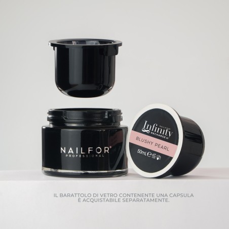 2X RICARICA INFINITY GEL - BUILDER REFILL BLUSHY PEARL 50ML