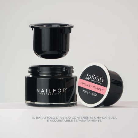 2X RICARICA INFINITY GEL - BUILDER REFILL LULLABY FLAKES 50ML