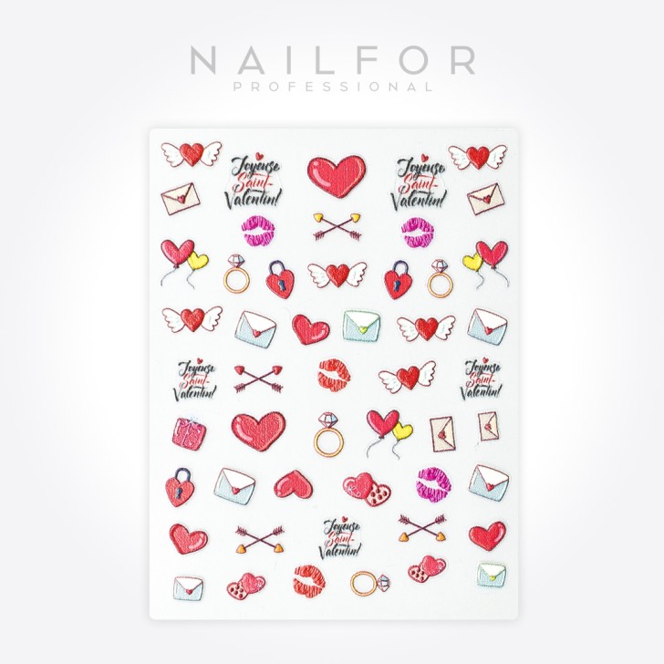 decorazione nail art ricostruzione unghie STICKERS ADESIVI SAN VALENTINO - ST756 Nailfor 1,99 €