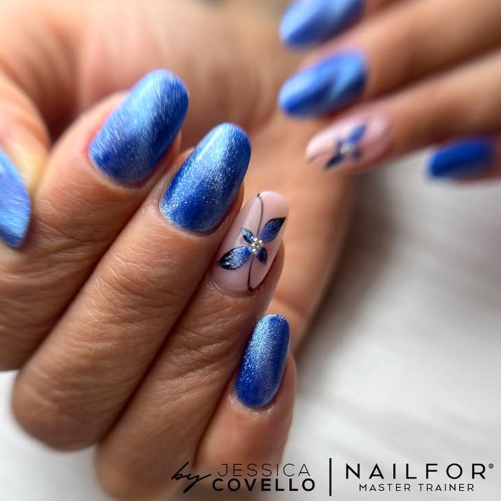 Semipermanente smalto colore per unghie: NEW CAT EYE 5D 29 Blue Nailfor 12,99 €