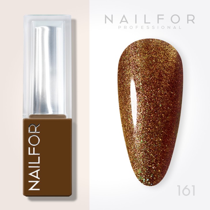 Aura SEMI-PERMANENT NAIL POLISH - 161 Amber Glow