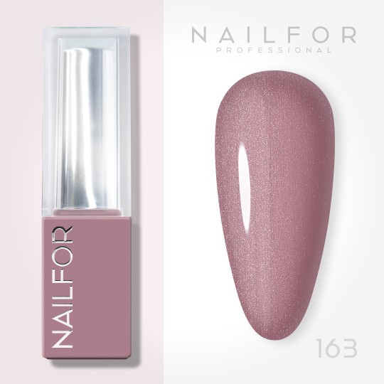 Aura SEMI-PERMANENT NAIL POLISH - 163 Purplemist