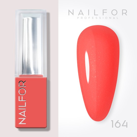 Aura SEMI-PERMANENT NAIL POLISH - 164 Tangerine Spark