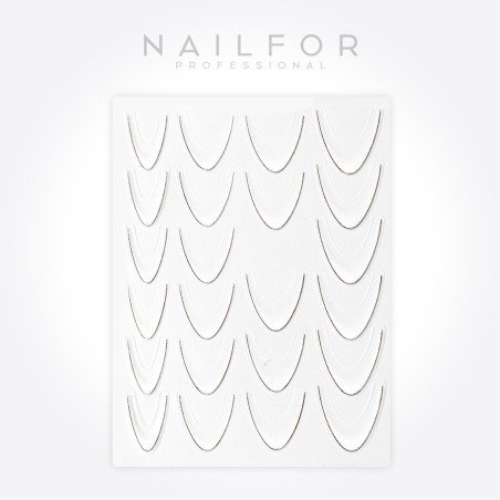 STICKERS ADESIVI FRENCH ARGENTO - ST2206