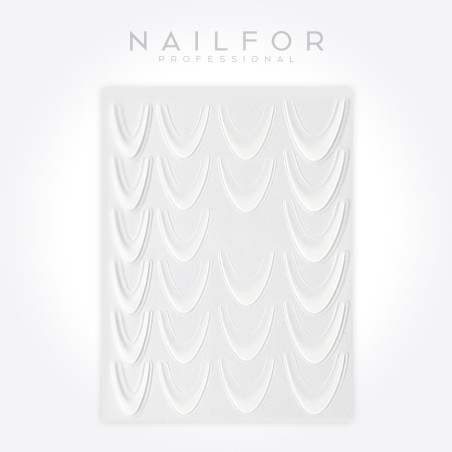 decorazione nail art ricostruzione unghie STICKERS ADESIVI FRENCH BIANCO - ST1933 Nailfor 1,99 €