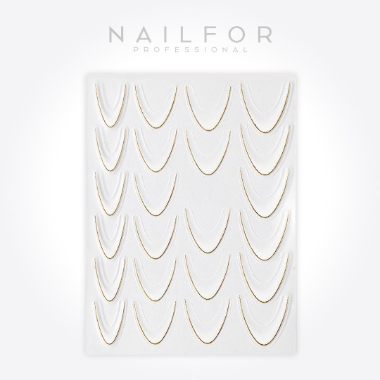 STICKERS ADESIVI FRENCH ORO BIANCO - ST2194