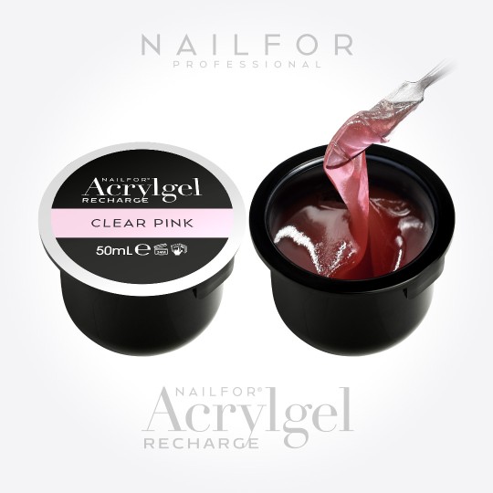 Gel per unghie ricostruzione 2X RICARICA ACRYLGEL - CLEAR PINK 50ML (2x50ml) Nailfor 30,99 €