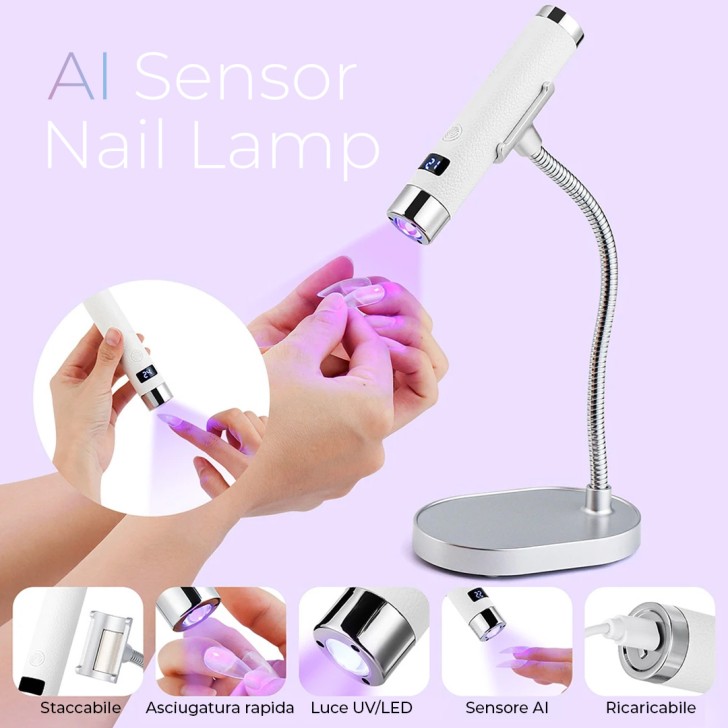 Lámpara Led Uv portátil Lumin A1 con Ai 5W - NEGRA
