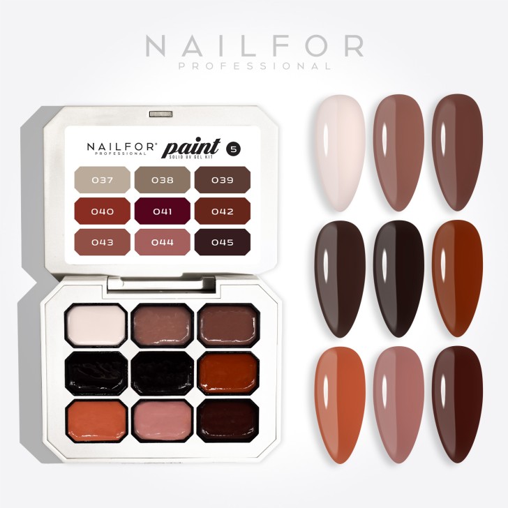 Kit Paint Solid Gel Uv - 05 TAUPE
