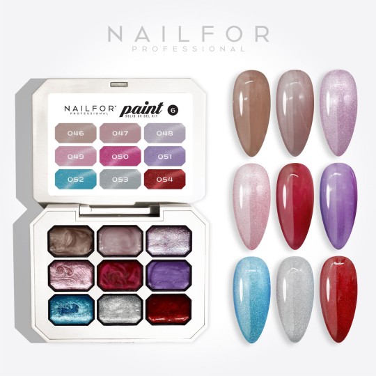 colore gel per unghie, nail art, nails PAINT SOLID UV GEL KIT - 06 CATLYN | Nailfor 12,99 €