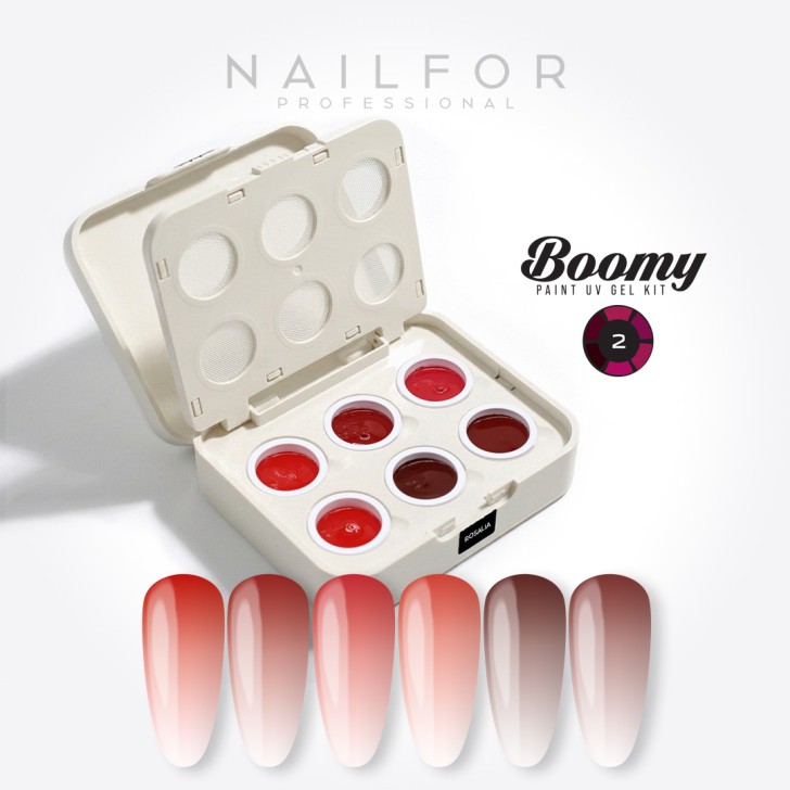 KIT PAINT GEL COLOR BOOMY 2 - ROSALIA