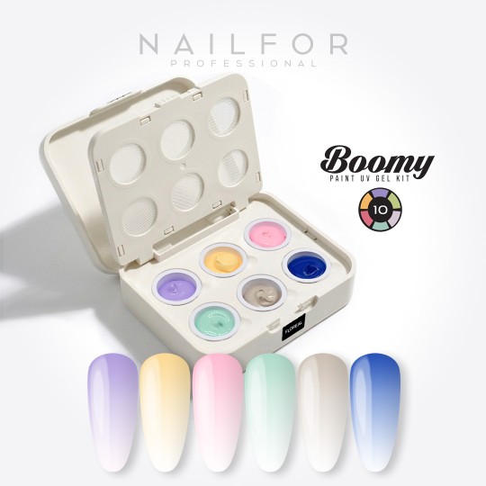 Kit Paint Gel BOOMY Color 10 - FLORES