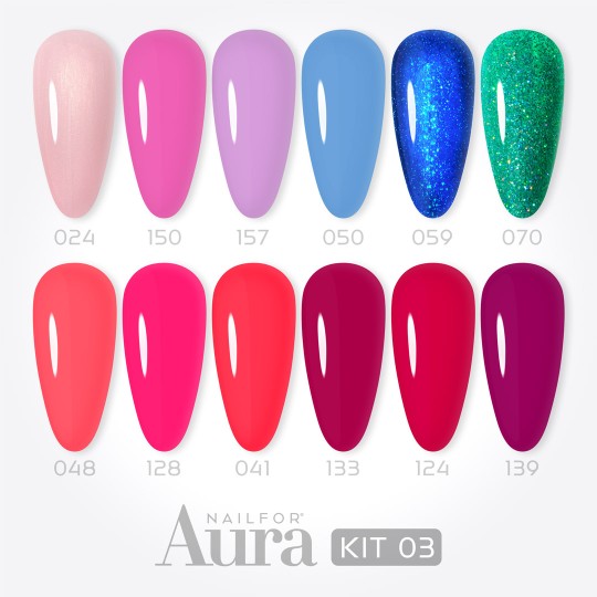 Aura SEMI-PERMANENT SET - Kit 3 2