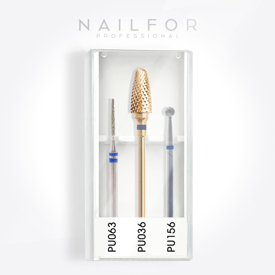 accessori per unghie, nails nail art alta qualità TRIO PUNTE FRESA PREMIUM Nailfor 9,99 € Nailfor