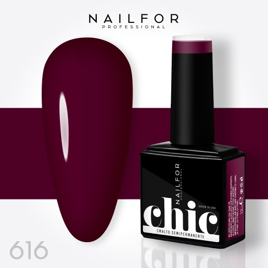 Semipermanente smalto colore per unghie: CHIC SMALTO SEMIPERMANENTE - 616 Nailfor 7,99 €