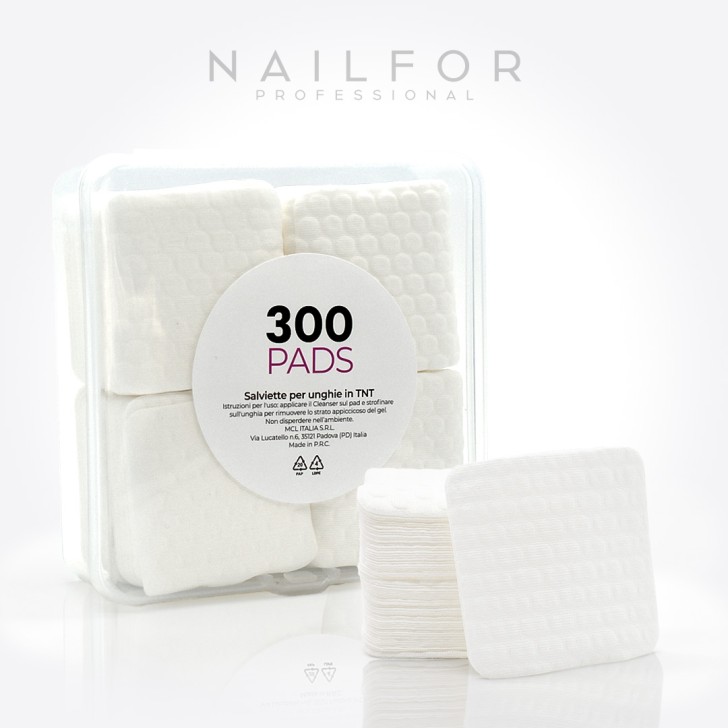 Pads precortadas TNT - 300 unidades blancas