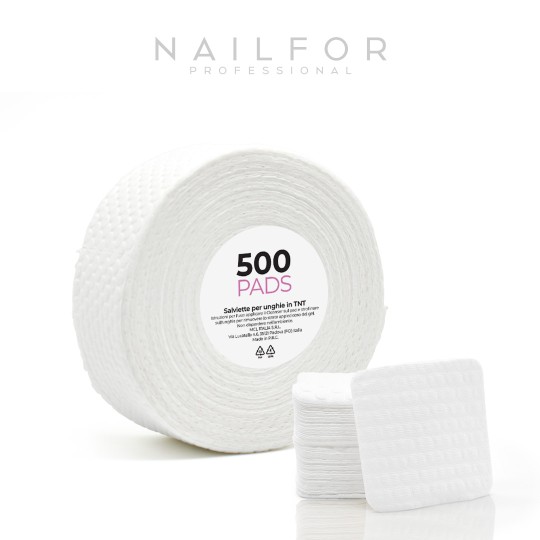 accessori per unghie, nails nail art alta qualità Pads Salviette Rotolo in TNT - 500pz Bianco Nailfor 4,49 € Nailfor