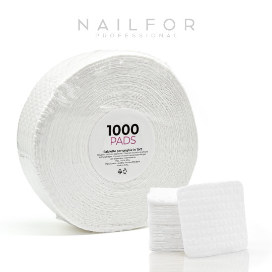 Pads húmedas en rollo TNT - 1000 unidades blancas