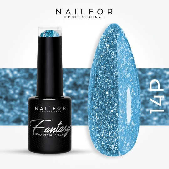 FANTASY Vernis Gel PLAT PLATINUM Semi-Permanent-14P