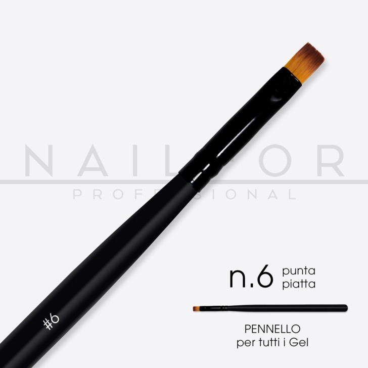 BRUSH PRO tips flat n.6