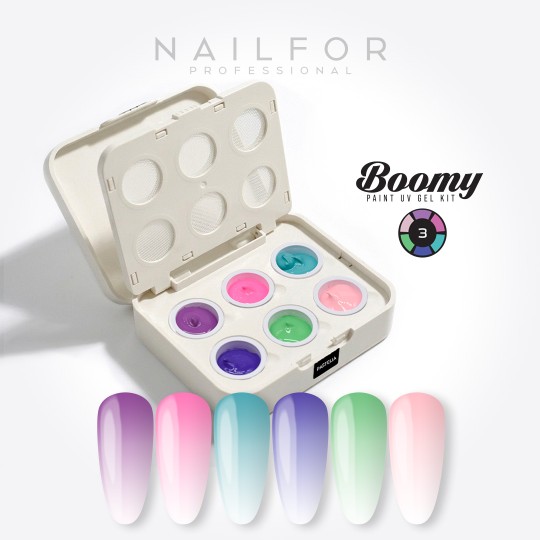 Kit Paint Gel Color BOOMY 3 - PASTELIA
