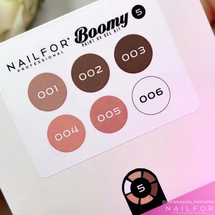 KIT PAINT GEL COLOR BOOMY 5 - NUDELAT