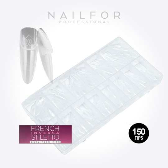 French INVERSA STILETTO AcrylGel Dual Tips (FORMES Dual...