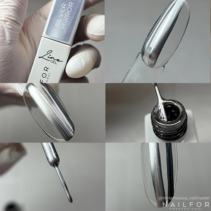 Line Gel Color - Silver Mirror 28
