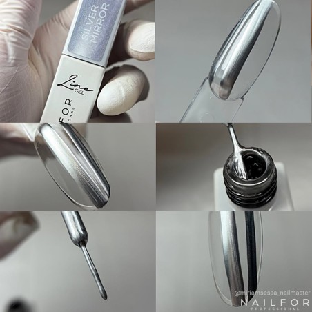 Line Gel Color - Silver Mirror 28