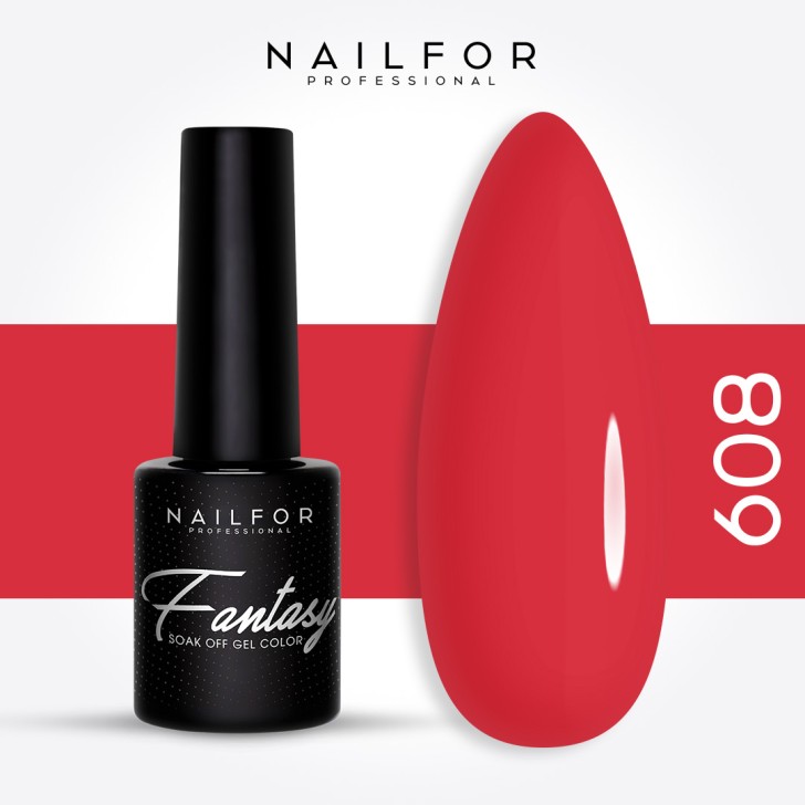Semipermanente smalto colore per unghie: FANTASY Smalto Gel Semipermanente - 608 Nailfor 6,99 €