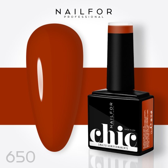 Semipermanente smalto colore per unghie: CHIC SMALTO SEMIPERMANENTE - 650 Nailfor 7,99 €