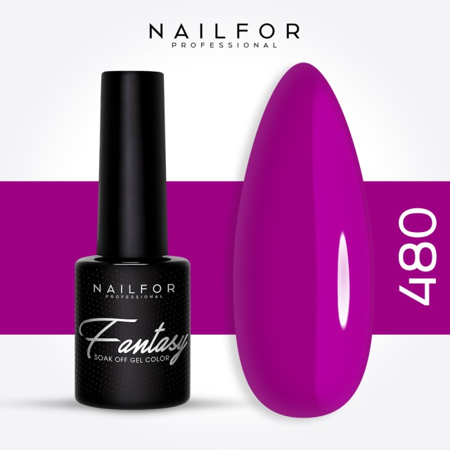 Semipermanente smalto colore per unghie: FANTASY Smalto Gel Semipermanente - 480 Nailfor 6,99 €