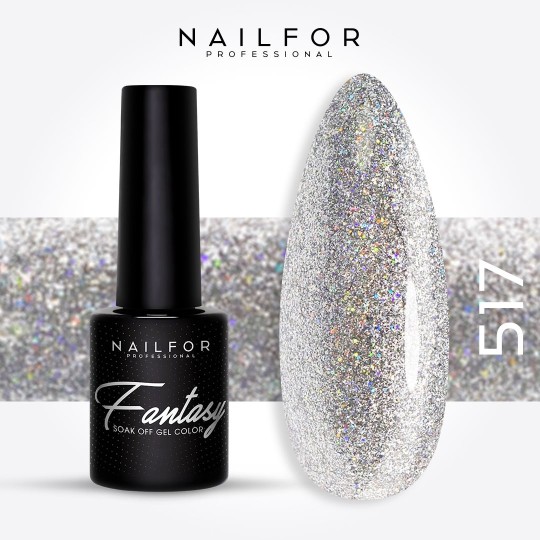 Semi-permanent nail polish color: Fantasy Semi-permanent Gel Polish - 517 Nailfor €6.99