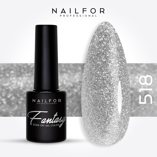 Vernis à ongles semi-permanent couleur : Fantasy Semi-permanent Gel Polish - 518 Nailfor 6,99 €