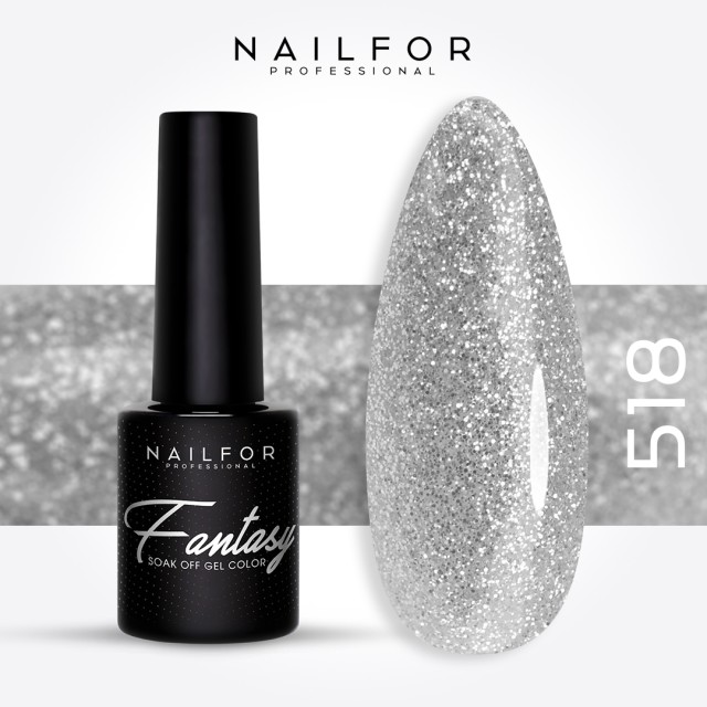 Semipermanente smalto colore per unghie: FANTASY Smalto Gel Semipermanente - 518 Nailfor 6,99 €