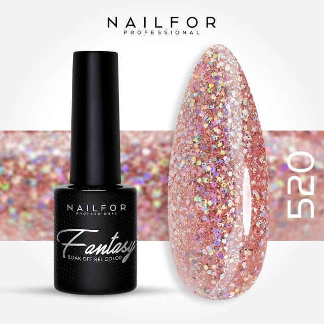 Semipermanente smalto colore per unghie: FANTASY Smalto Gel Semipermanente - 520 Nailfor 6,99 €