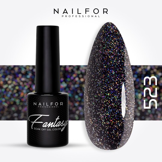 Semi-permanent nail polish color: Fantasy Semi-permanent Gel Polish - 523 Nailfor €6.99