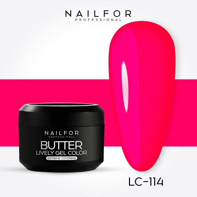 gel de couleur pour ongles, nail art , nails Gel Color haute densité Butter - LC114 | Nailfor 4,99 €