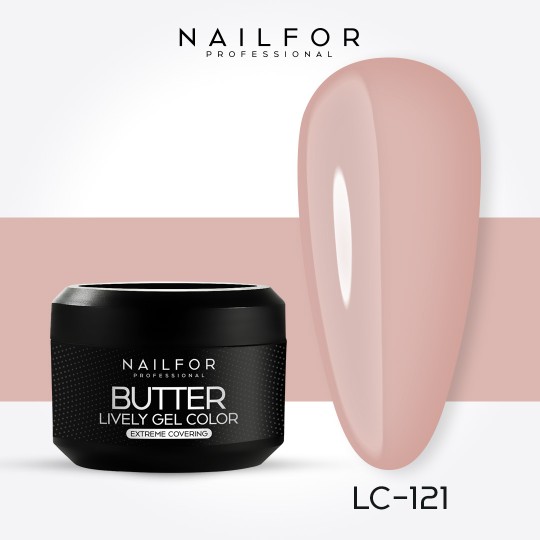 gel de couleur pour ongles, nail art , nails Gel Color haute densité Butter - LC121 | Nailfor 4,99 €