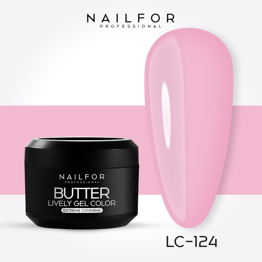 gel de couleur pour ongles, nail art , nails Gel Color haute densité Butter - LC124 | Nailfor 4,99 €