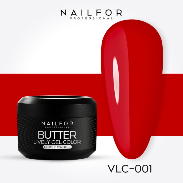 colore gel per unghie, nail art, nails Butter Alta Densità Gel Color - VLC001 Rosso Ferrari | Nailfor 6,99 €