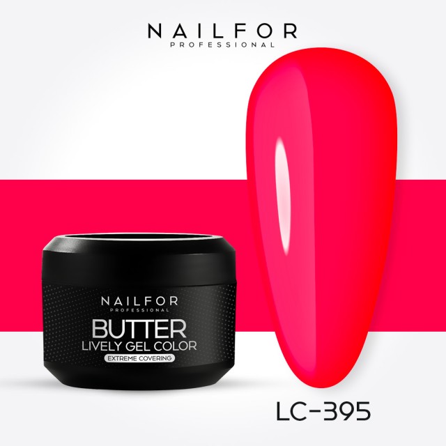 gel de couleur pour ongles, nail art , nails Gel Color haute densité Butter Fluo - LC395 | Nailfor 3,49 €