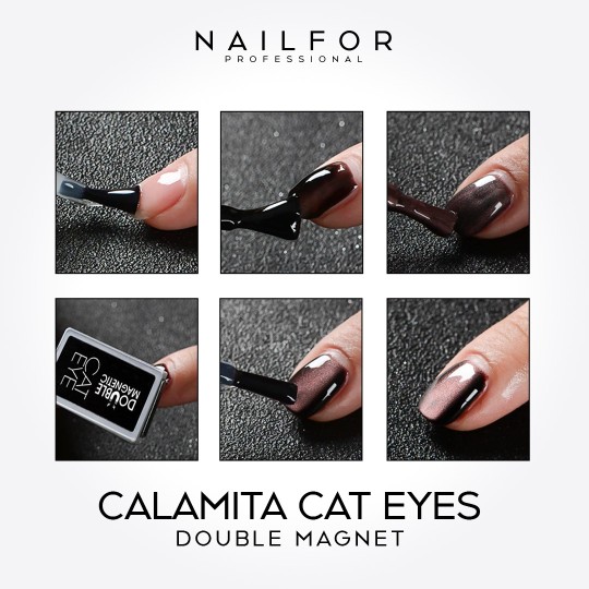accesorios para uñas, nails nail art alta calidad IMÁN DOBLE Magnetic Cat eye GATO - NEGRO Nailfor 2,99 € Nailfor 2